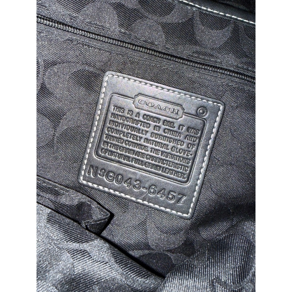 Vintage Coach Lexington Messenger Bag Black Leather Briefcase Crossbody 6457 - Picture 4 of 16